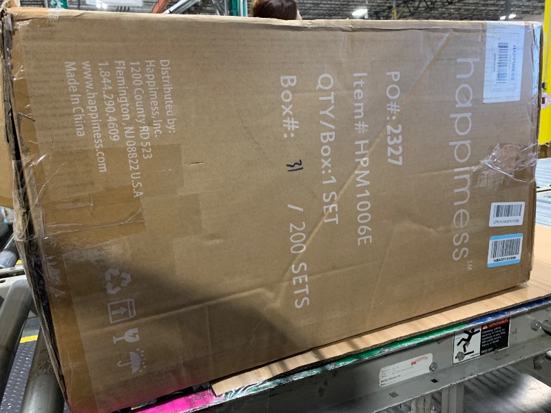 Photo 1 of happimess HPM1006E Connor Rectangular 13-Gallon Trash Can with Soft-Close Lid and Free Mini Trash Can, Fingerprint Resistant, Modern, Minimalistic for Kitchen, Office, Bathroom, Pistachio Gelato