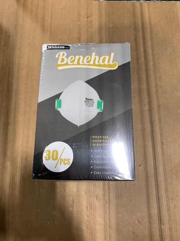 Photo 1 of *** NEW FACTORY  **** N95 Face Mask 30 Pack, NIOSH Certified N95 Disposable Respirator 5-Ply Safety Breathable Face Masks, Filter Efficiency 95% Adjustable Comfortable Protection Against PM2.5 Dust for Adult Men Women