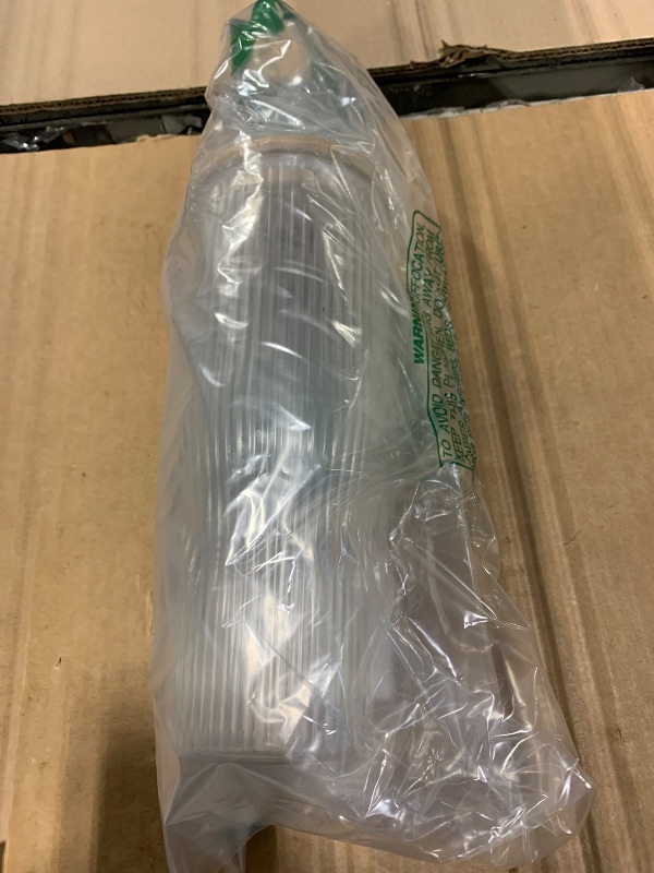 Photo 1 of *** 1 PACK *** 32 oz Ribbed Glass Cup with Handle, Bamboo Lid, 2-Pack Large Iced Coffee Cups with 2 Stell & 2 Glass Straws, Glass Tumbler for Hot/Cold Drinks, Aesthetic Travel Cup for Smoothies, Juice, and Tea