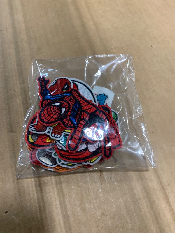 Photo 1 of 18pcs Decorative DIY Patches - Assorted Size Sew On or Iron On Appliques for Clothing, Jeans, Jackets, Pants, Dresses, Shoes, Hats, Handbags, Backpacks