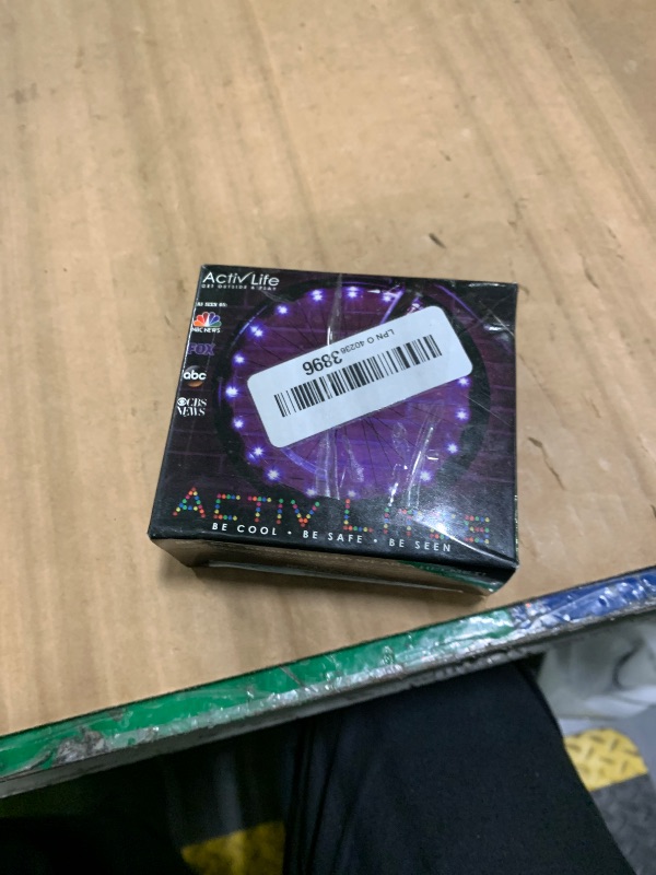 Photo 1 of Activ Life LED Bike Wheel Lights with Batteries Included, Get 100% Brighter and Visible from All Angles for Ultimate Safety & Style (1 Tire Pack, White)