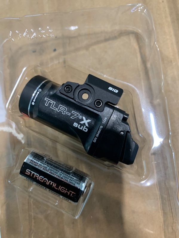 Photo 1 of *** USED *** Streamlight 69401 TLR-7 X sub 500-Lumen Tactical Weapon Light Designed Exclusively and Solely for Sig Sauer P365 & P365XL Closed Rail Systems Subcompact Handguns with Mounting Kit and Keys, Black