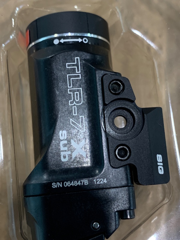Photo 1 of *** USED *** Streamlight 69401 TLR-7 X sub 500-Lumen Tactical Weapon Light Designed Exclusively and Solely for Sig Sauer P365 & P365XL Closed Rail Systems Subcompact Handguns with Mounting Kit and Keys, Black