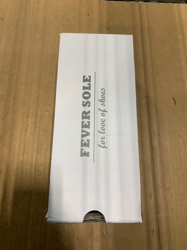 Photo 1 of *** A LITTLE DIRTY *** FEVERSOLE Women's Comfort Breathable Knit Crochet Shoes Lace Ballet Flats Round Toe White Size 8 M US