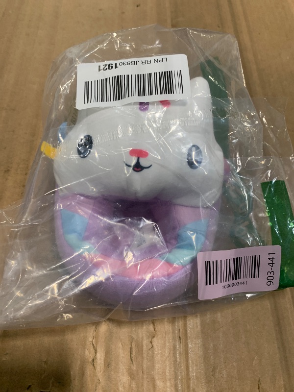 View 2 of *** 1 PC *** Josmo Gabby Dollhouse Slippers for Girls Pandy Paws Plush Cat Bedroom Slippers Fuzzy Kids House Shoes - Pink Purple (size 5-6 Toddler)