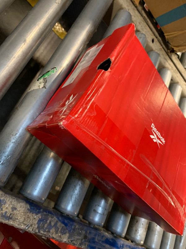 Photo 1 of ***USED**** Reebok Unisex Smash Edge Suede Sneaker, Chalk/Scorched Earth/Recovery Blue, 10 Women/ 8.5 Men