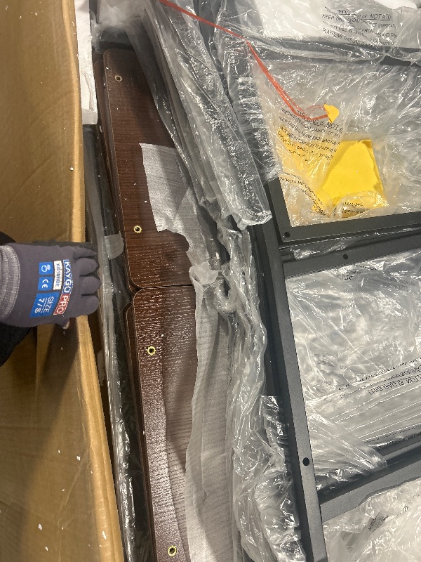 Photo 1 of *****SIMILAR ITEM****
Dining Table Set for 4, Extendable Kitchen Table Set with 4 Chairs, Curved Backrest, Dining Room Table with Solid Metal Frame & MDF Board, for Kitchen Room and Small Spaces, Easy Assembly, Walnut