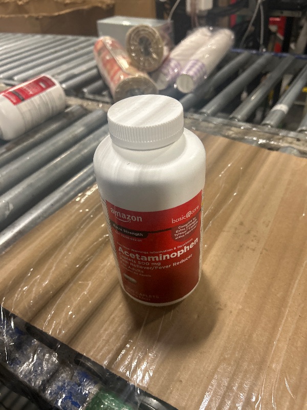 Photo 1 of *****EXP NOV 2027***
Amazon Basic Care Extra Strength Pain Relief, Acetaminophen Caplets, 500 mg, 1000 Count (Packaging may vary)