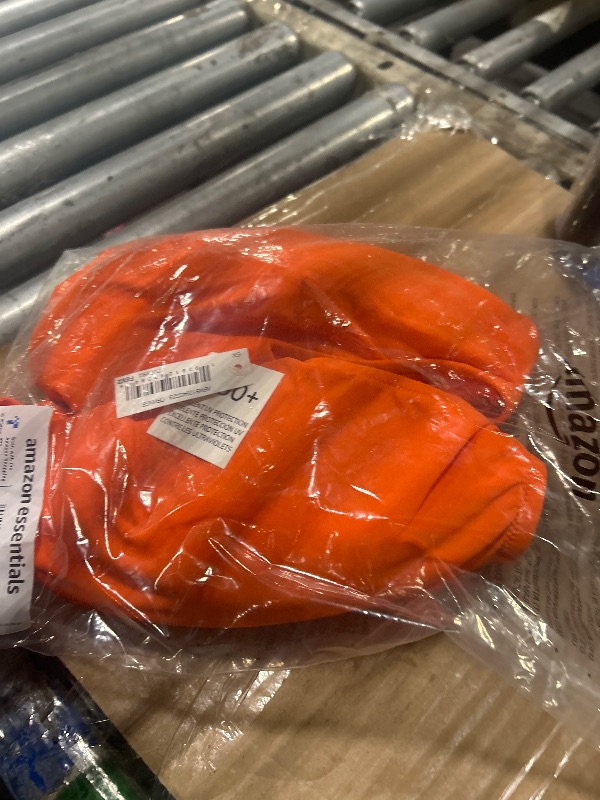 Photo 1 of Amazon Essentials Women's One-Piece Coverage Swimsuit (Available in Plus Size), Orange, 5X