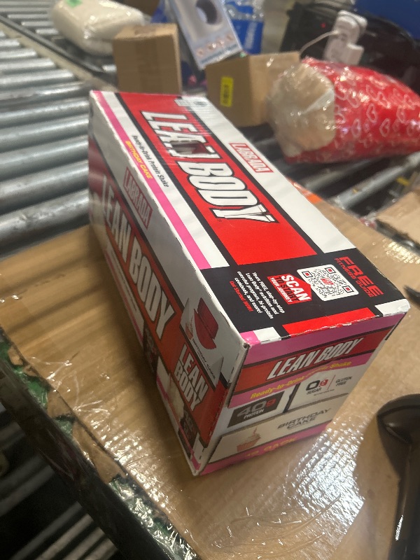 Photo 1 of ***EXP JUL 02 2026***
Lean Body Protein Shake - Birthday Cake (12 Drinks, 17 Fl. Oz. Each)