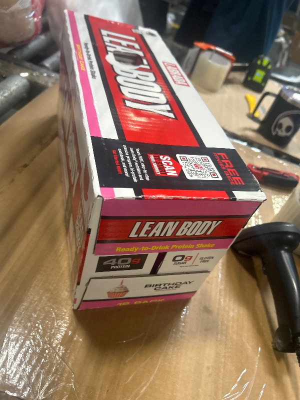 Photo 1 of ****EXP JUL 02 2026***
Lean Body Protein Shake - Birthday Cake (12 Drinks, 17 Fl. Oz. Each)