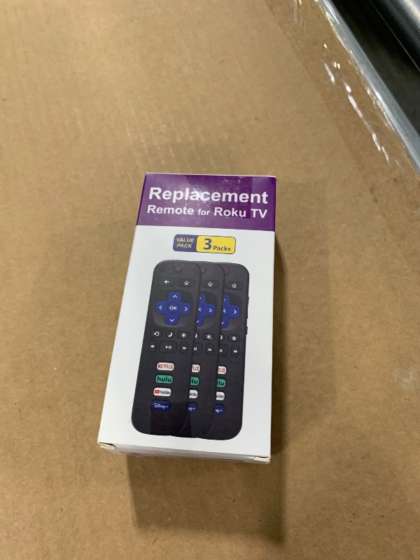 Photo 1 of (Pack of 3) Replacement Remote Control for Roku TV, Compatible with TCL/Onn/Hisense Roku TV