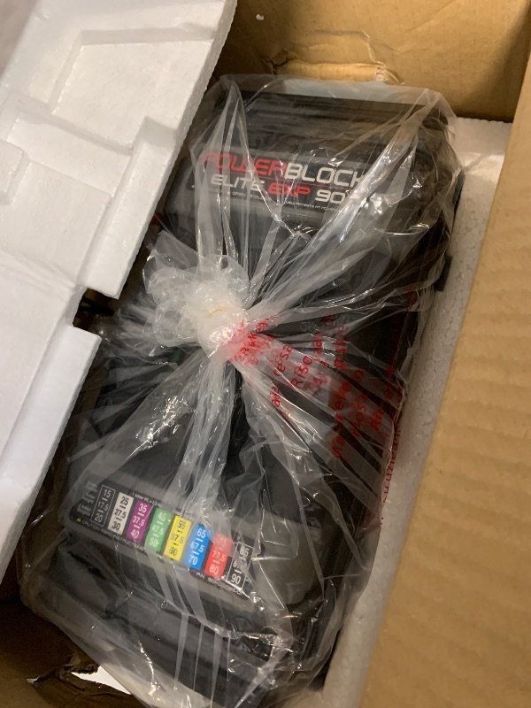 Photo 1 of **ONE PART ONLY** PowerBlock Elite EXP Adjustable Dumbbells, Stage 1, 5-50 lb. Dumbbells, Durable Steel Build, Innovative Workout Equipment, All-in-One Dumbbells, Expandable with Expansion Kits