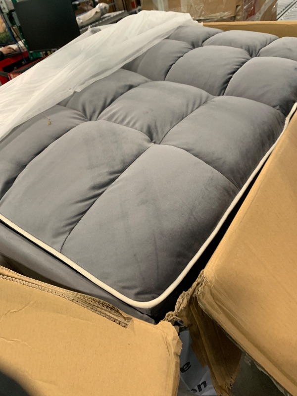 Photo 1 of **FINAL SALE, SEE NOTES**Trygoal Convertible Sleeper Chair, Pull Out Chair Sleeper with Adjustable Back & Pocket, Chairs Bed Sleepers for Adults, 3 in 1 Sofa Bed Chairs for Small Spaces, Living Room,Gray