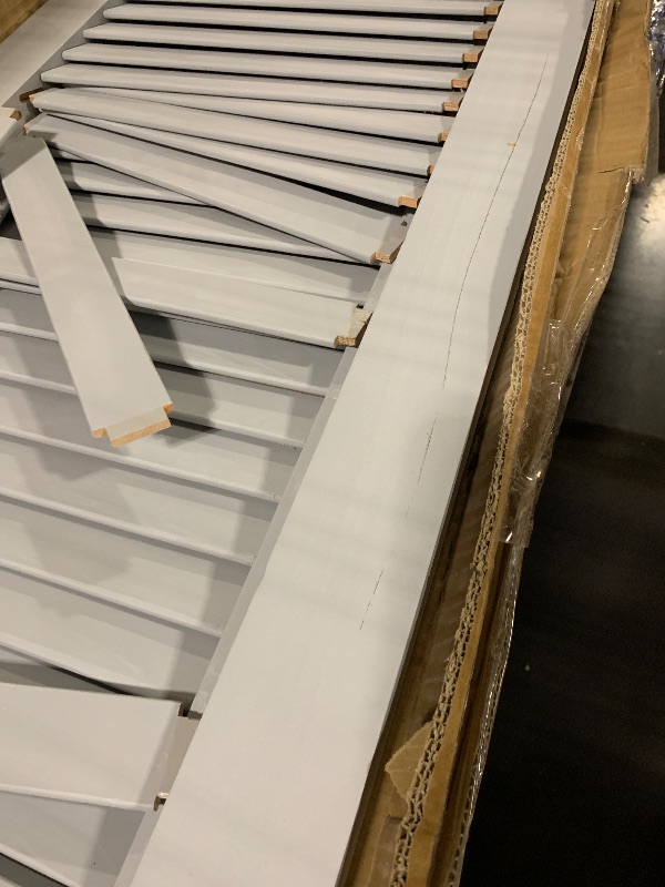 View 5 of 18"W x 79"H Americraft Two Equal Louver Exterior Real Wood Shutters (Per Pair), Primed