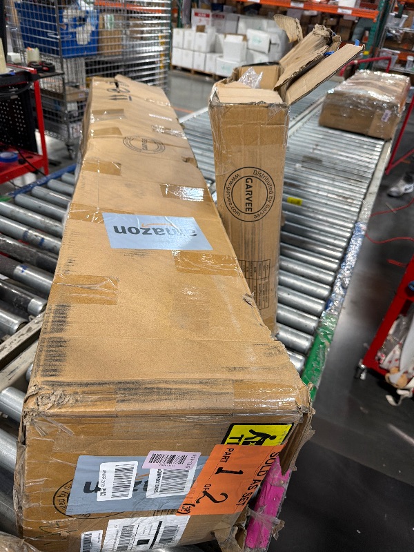 Photo 1 of **MISSING PIECES UNKNOWN**55" Outdoor Basketball Hoop System, Shatterproof Tempered Glass Backboard, 8-10ft Quick-Adjust Height, Pro-Style in-Ground Basketball Goal for Driveway, Backyard, Court - Heavy-Duty Stable Base