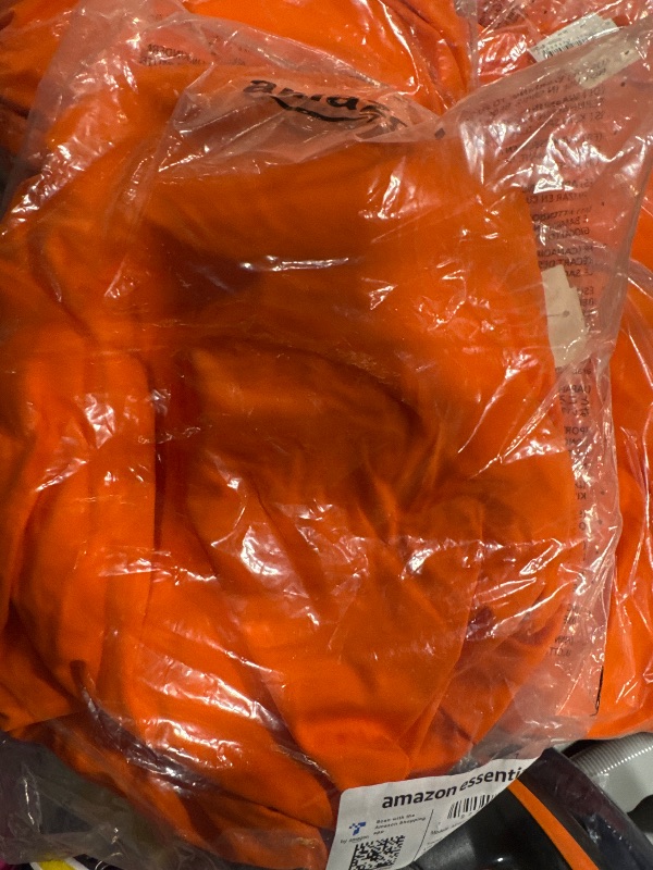 Photo 1 of Amazon Essentials Women's One-Piece Coverage Swimsuit (Available in Plus Size), Orange, 6X