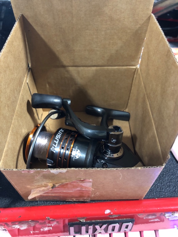 Photo 1 of ** REEL ONLY**
PLUSINNO Spinning Rod and Reel Combos Telescopic Fishing Rod Pole with Reel Line Lures Hooks Fishing Carrier Bag Case and Accessories Fishing Gear Organizer (1.8M 5.91FT Fishing Gear Organizer) ...