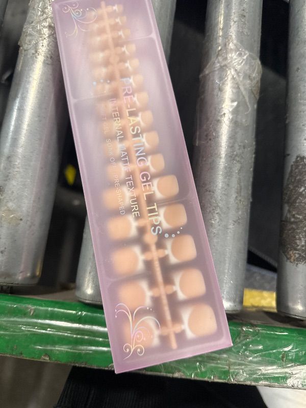 Photo 1 of Jsiallye French tip Press on Toenail,150pcs Brown Short Toe Press OnNails For Women,Soft Gel Toe Nail Tips, Soak off Acrylic FakeToe Nail Extensions 15 Sizes