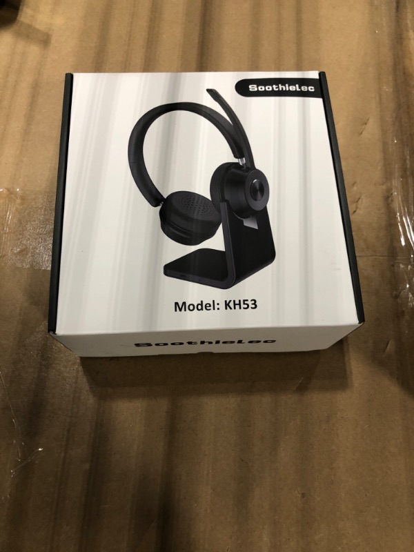 Photo 1 of (Upgraded Version) Wireless Headset, Bluetooth Headset with Noise Cancelling Microphone, Best Headphones with Mic Mute & USB Dongle for PC/Computer/Laptop/Cell Phones/Remote Work/Call Center