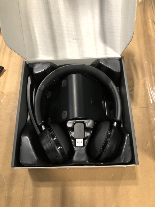 Photo 1 of (Upgraded Version) Wireless Headset, Bluetooth Headset with Noise Cancelling Microphone, Best Headphones with Mic Mute & USB Dongle for PC/Computer/Laptop/Cell Phones/Remote Work/Call Center