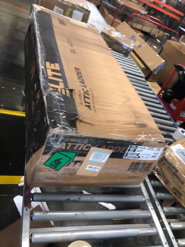 Photo 1 of ** minor scratch on side *** LITE 10-foot Aluminium Attic Ladder 54"W x 22.5"H (Rough Opening), 375-Pound Load Capacity, Type IAA, AA2211