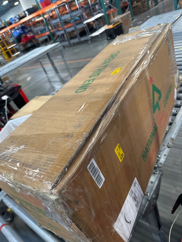 Photo 1 of National Tree Company 7 ft Pre-Lit North Valley Spruce Artificial Christmas Tree, 500 Clear Lights, 1,096 Tips, Includes Stand, Green