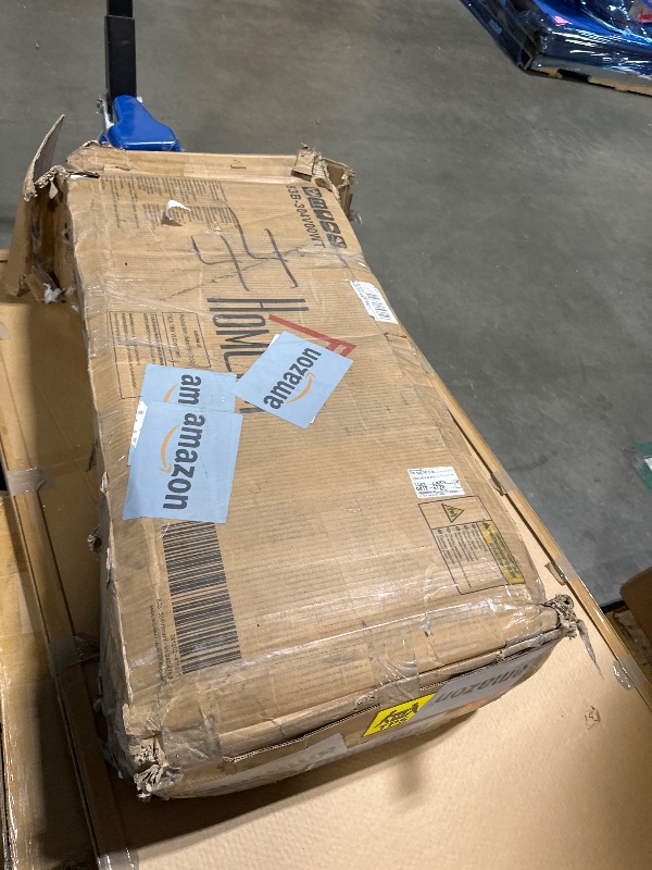 Photo 1 of *****BROKEN/ IT IS UNKNOWN IF ANY PARTS ARE MISSING****
HOMCOM 72" Farmhouse Kitchen Pantry Cabinet, Freestanding Tall Storage Cabinet with 4 Barn Doors, 4 Adjustable Shelves and 8 Door Shelves, Embossed White Wood Grain