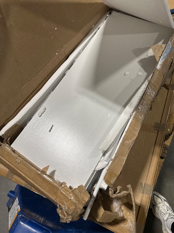 Photo 1 of *****BROKEN/ IT IS UNKNOWN IF ANY PARTS ARE MISSING****
HOMCOM 72" Farmhouse Kitchen Pantry Cabinet, Freestanding Tall Storage Cabinet with 4 Barn Doors, 4 Adjustable Shelves and 8 Door Shelves, Embossed White Wood Grain