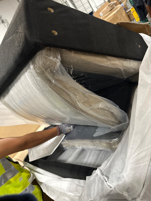 Photo 1 of ***JUST INSIDE FRAME NO ARM RESTS OR FEET***
KEIKI 75" Chenille Indoor Chaise Lounge Chair with 4 Pillows, 2 Bolsters & Nailheads, Upholstered Sleeper Sofa Couch Day Bed, Rubber Wood Legs Daybed Recliner Bench for Living Room Bedroom Apartment