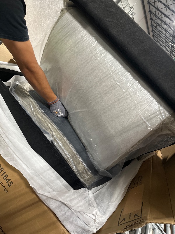 Photo 1 of ***JUST INSIDE FRAME NO ARM RESTS OR FEET***
KEIKI 75" Chenille Indoor Chaise Lounge Chair with 4 Pillows, 2 Bolsters & Nailheads, Upholstered Sleeper Sofa Couch Day Bed, Rubber Wood Legs Daybed Recliner Bench for Living Room Bedroom Apartment