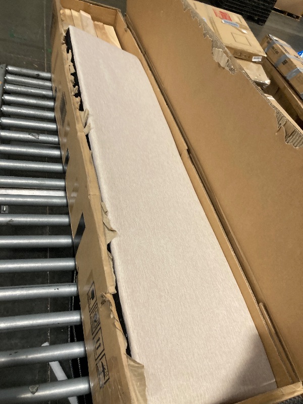 Photo 1 of ***Very Large, Very Heavy Item*** *** Pick Up With Truck*** ***Multiple Boxes*** PVWIIK Upholstered Full Size Daybed with Trundle for Bedroom Guest Room Living Room,Solid Wood Bed Frame w/Twin Trundle, No Box Spring Needed,(Beige)