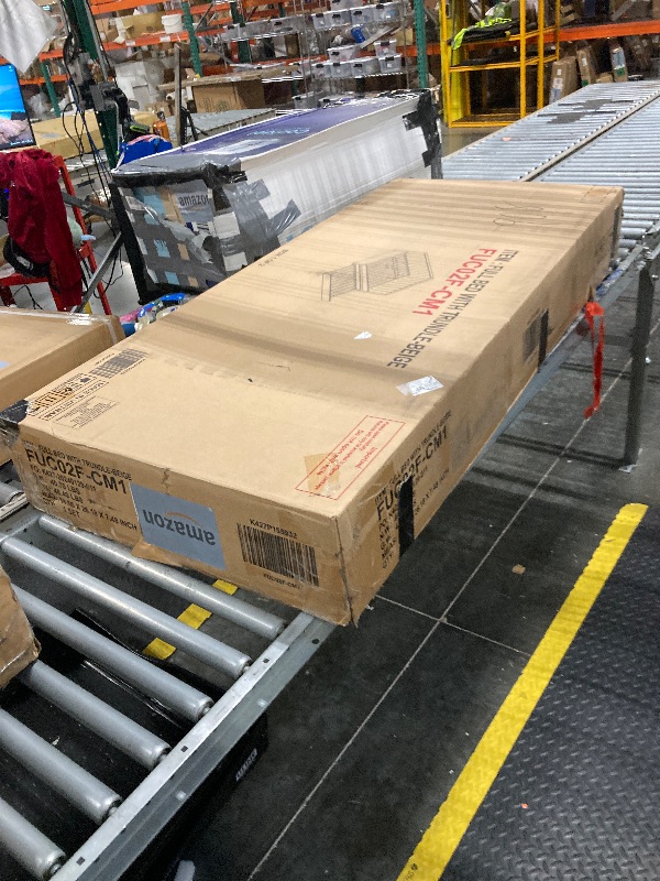 Photo 1 of ***Very Large, Very Heavy Item*** *** Pick Up With Truck*** ***Multiple Boxes*** PVWIIK Upholstered Full Size Daybed with Trundle for Bedroom Guest Room Living Room,Solid Wood Bed Frame w/Twin Trundle, No Box Spring Needed,(Beige)