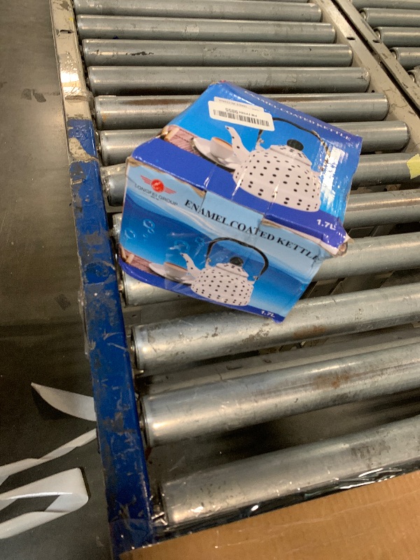 Photo 1 of 1.8Quart Vintage Enamel Tea Kettle Stovetop for Kitchen,Small Tea Pot for Stove Water Kettle with Red White Spots,Hot Water Teapot Coffee Pot for Gas,Induction,Electric,Christmas Gift(No Whistling)