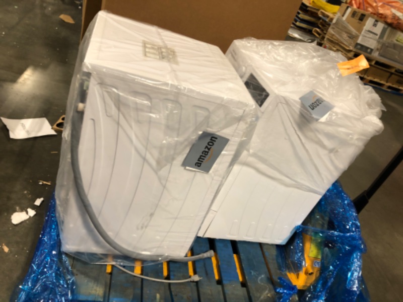 Photo 1 of *** BRING BIG TRUCK ITEM IS XL SET ON A PALLET*** Hamilton Beach Fullsize 2.2 cu ft Front Load Washer and 4 cu ft Dryer Combo - 24” Wide - includes Stacking Kit and Drawer