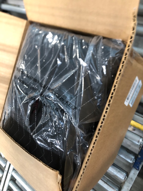 Photo 1 of ** HOLE IN 1 ** 4 Pack Large Moving Blankets 80 * 72in Heavy Duty Packing Blankets for Furniture Moving Shipping Wrapping Quilted Furniture Pads for Moving, Padded Mover Blankets