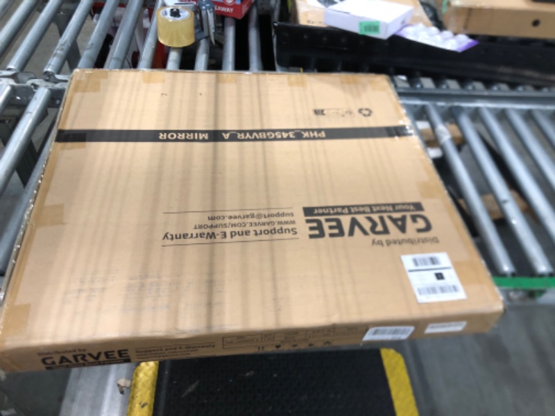 Photo 1 of ** PARTIAL SET*** GarveeHome Makeup Vanity Desk with Sliding Mirror, Vanity Dressing Table with 3 Color Adjustable Lights, Girls Vanity Set with Stool, 4 Compact Vanity Drawers, Power Outlet, White