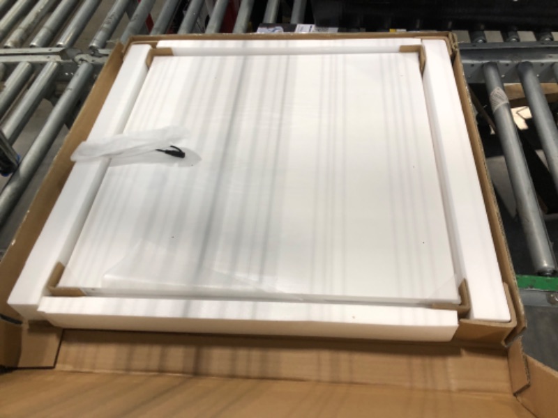 Photo 1 of ** PARTIAL SET*** GarveeHome Makeup Vanity Desk with Sliding Mirror, Vanity Dressing Table with 3 Color Adjustable Lights, Girls Vanity Set with Stool, 4 Compact Vanity Drawers, Power Outlet, White