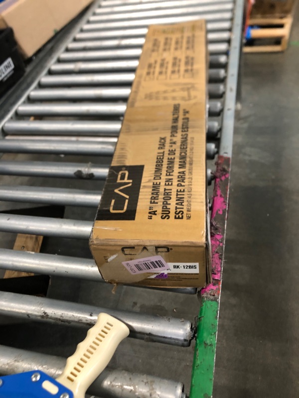 Photo 1 of *** PARTIAL SET** Cap Barbell 150 LB Rubber Coated Hex Dumbbell Hand Weight Set with Vertical Storage Rack - Chrome Handle | Black Rack