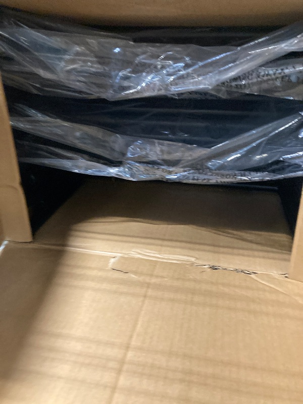 Photo 1 of Amazon Basics Sturdy Foldable Plastic Chair, Portable, 350-Pound Capacity, Black, 6-Pack