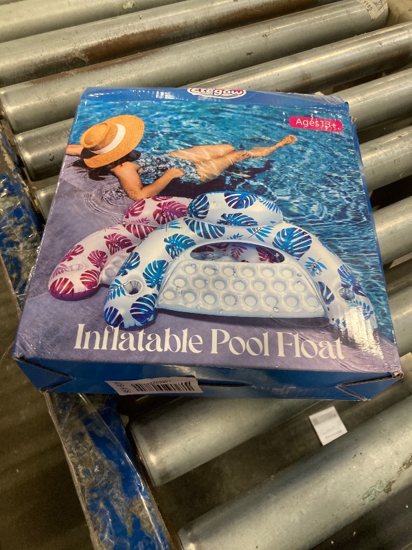 Photo 1 of [2025 New Upgraded] Pool Floats for Adult -Floating Lounge Chairs,Inflatable Pool Floats with Cup Holders 2 Repair Patch Suit for Swimming Pools, Beach, Pool Toys,Backyard Party,Lakes?2 Packs