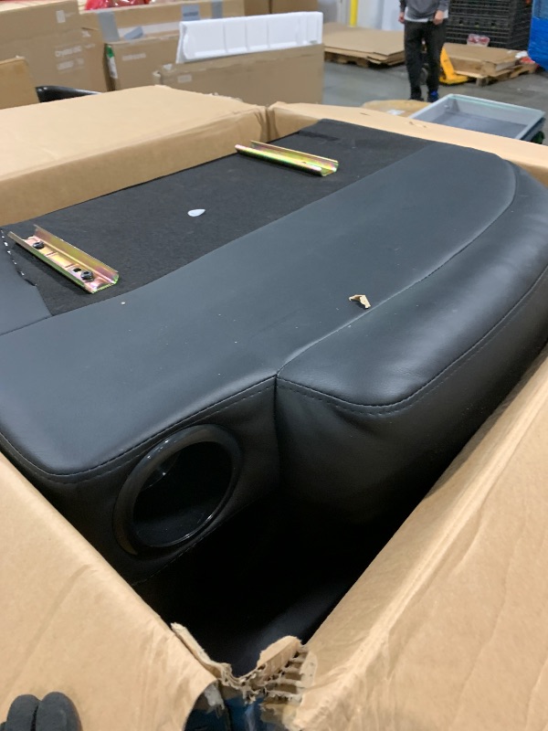 Photo 1 of ***SET***** Flamaker Swivel Rocker Recliner Chair with Vibration Massage, 360° Swivel Recliner Chairs for Adults Ergonomic Lounge Chair with Cup Holders Lazy Boy Recliner Single Sofa Seat (Leather, Black)