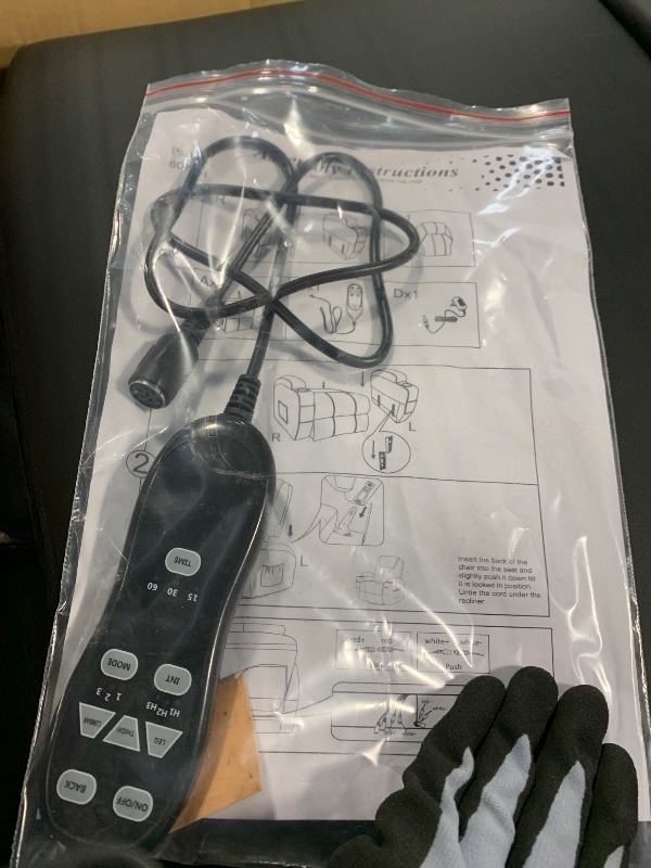 Photo 1 of ***SET***** Flamaker Swivel Rocker Recliner Chair with Vibration Massage, 360° Swivel Recliner Chairs for Adults Ergonomic Lounge Chair with Cup Holders Lazy Boy Recliner Single Sofa Seat (Leather, Black)