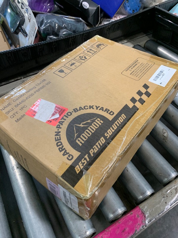 Photo 1 of ** FACTORY SEALED**
COWVIE Gazebo Replacement Netting Screen, 12' x 14' Universal Gazebo 4-Panel Mosquito Sidewalls with Double Zippers for Outdoor Patio (Only Netting)