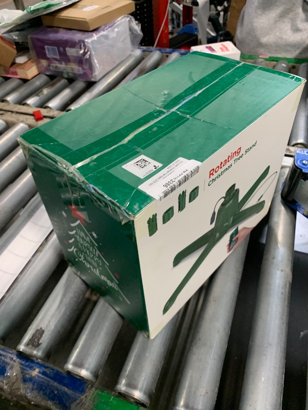 Photo 1 of **MISSING PARTS**
DG-Direct 360° Rotating Christmas Tree Stand, Up to 7.5ft, 90lb Artificial Christmas Tree, Fits 0.8–1.5" Tree Poles, Spinning Christmas Tree Stand, Christmas Tree Revolving Base with Remote Control