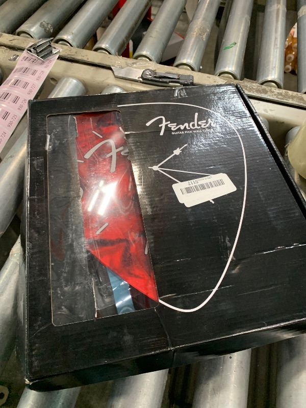 Photo 1 of P Pluginz Fender Guitar Pick Wall Clock (Red)