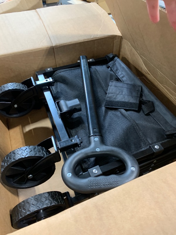 Photo 1 of ****SIMILAR ITEM*** Amazon Basics Collapsible Folding Heavy Duty Utility Wagon for Outdoor Sports, 265 pounds Weight Capacity, Camping, Garden, and Shopping, 27.6 x 40.9 x 20 inches, Black