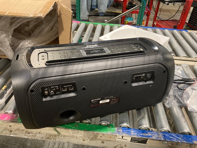 Photo 1 of *****MINOR SCRATCHES ON TOP OF SUBWOOFERS*****Gemini Bluetooth Stereo System for Home – 3000W Peak Power Dual 12” Subwoofers, FM Radio, LED Lights, USB, AUX, Optical Input – Ultimate Home Stereo Shelf System for Parties & Karaoke (GSYS-4800)