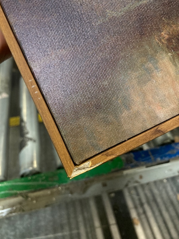 Photo 1 of ******MINOR SCRATCH******Vintage Landscape Art Prints Forest Lake Scenery Wall Art Moody Swamp Pictures Wall Decor Nature Wilderness Illustrations Fine Art Decor Framed for Living Room Bedroom Farmhouse Office - 12x16 Inch