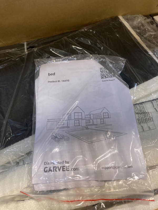 Photo 1 of ******FACTORY SEALED*****Garvee Full Size Bed Frame with Storage Drawers, Upholstered Boucle Platform Bed with Round Headboard, Heavy Duty & Noise Free, No Box Spring Needed, Beige